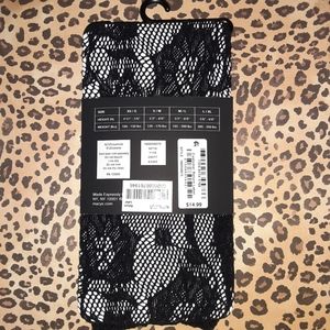 I.N.C. Glitter Fishnet Tights – Metallic Sheer Stockings With High Waist, Black XS/S - View #5